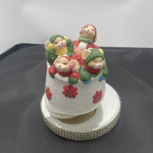 1992 House‎ Of Lloyd Musical Christmas Mice In Spinning Cup